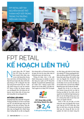 Fpt retail lên kế hoạch liên thủ